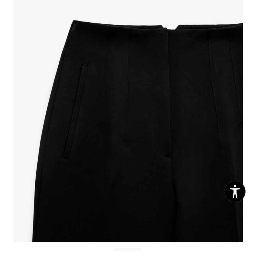 Zara high waisted plants. Black. - Picture 3 of 11
